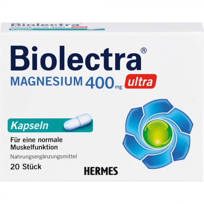 BIOLECTRA Magnesium 400 mg ultra Kapseln 20 St
