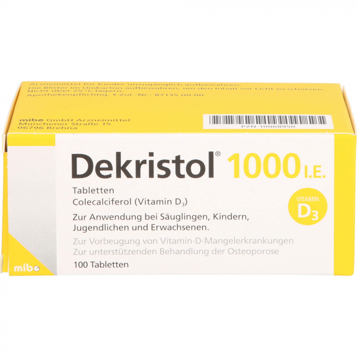 DEKRISTOL 1.000 I.E. Tabletten 100 St