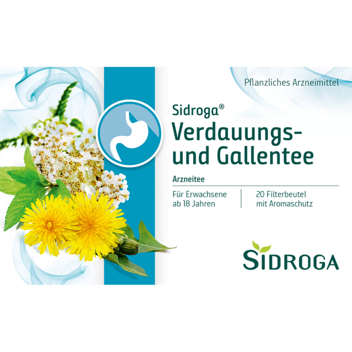 SIDROGA Verdauungs- und Gallentee Filterbeutel 20X2.0 g
