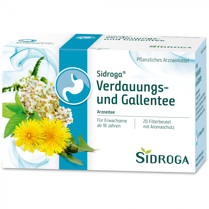 SIDROGA Verdauungs- und Gallentee Filterbeutel 20X2.0 g