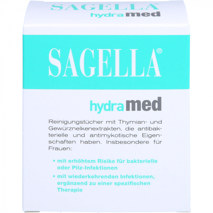 SAGELLA hydramed Intimwaschlotion Tücher 10 St