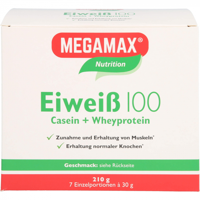 EIWEISS 100 Himbeer Megamax Pulver 7X30 g