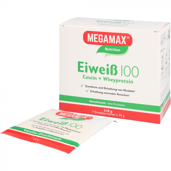 EIWEISS 100 Erdbeer Megamax Pulver 7X30 g