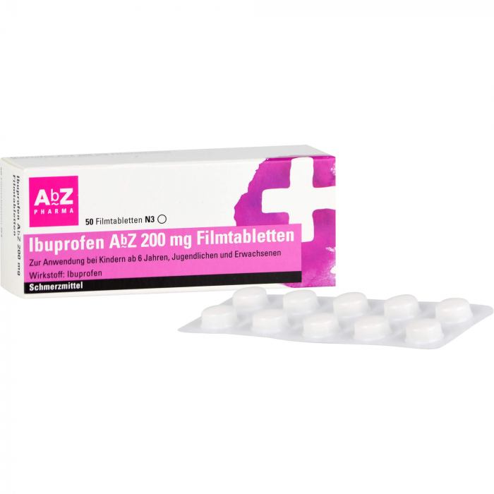 IBUPROFEN AbZ 200 mg Filmtabletten 50 St