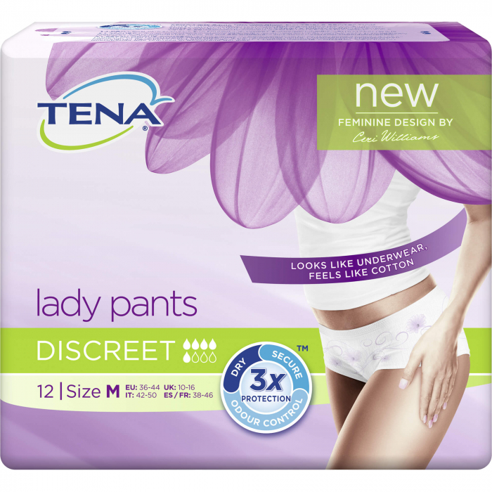 TENA LADY Pants Discreet M 12 St