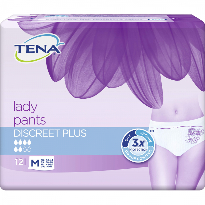 TENA LADY Pants Discreet Plus M 12 St