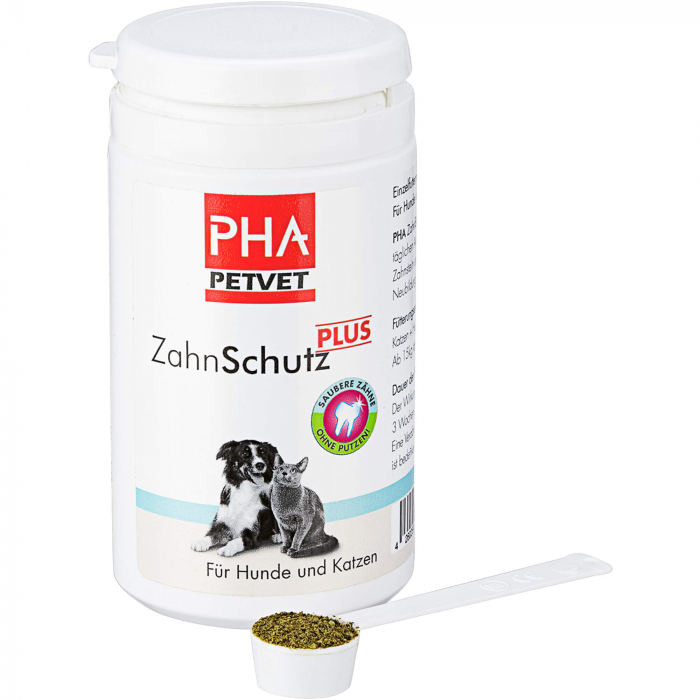 PHA ZahnSchutz Plus Pulver f.Hunde/Katzen 60 g