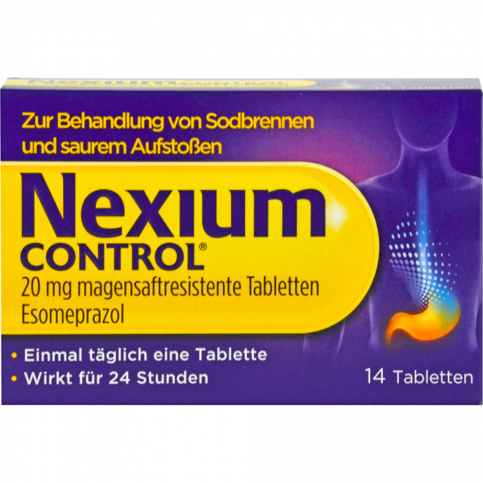NEXIUM Control 20 mg magensaftresistente Tabletten 14 St