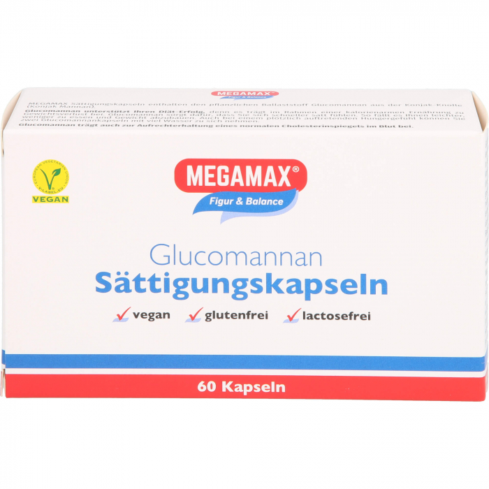 MEGAMAX Sättigungskapseln Glucomannan 60 St