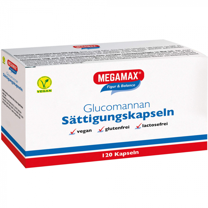MEGAMAX Sättigungskapseln Glucomannan 120 St