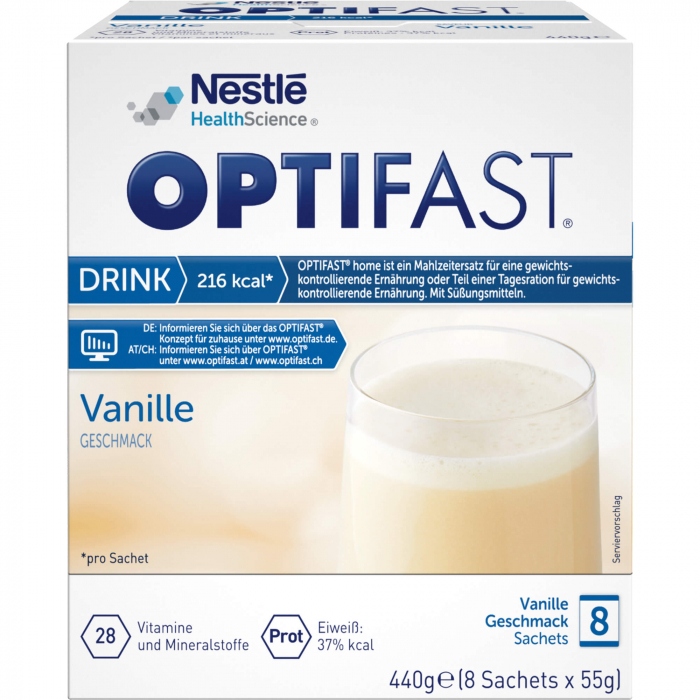 OPTIFAST home Drink Vanille Pulver 8X55 g