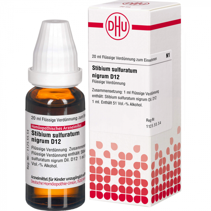 STIBIUM SULFURATUM NIGRUM D 12 Dilution 20 ml