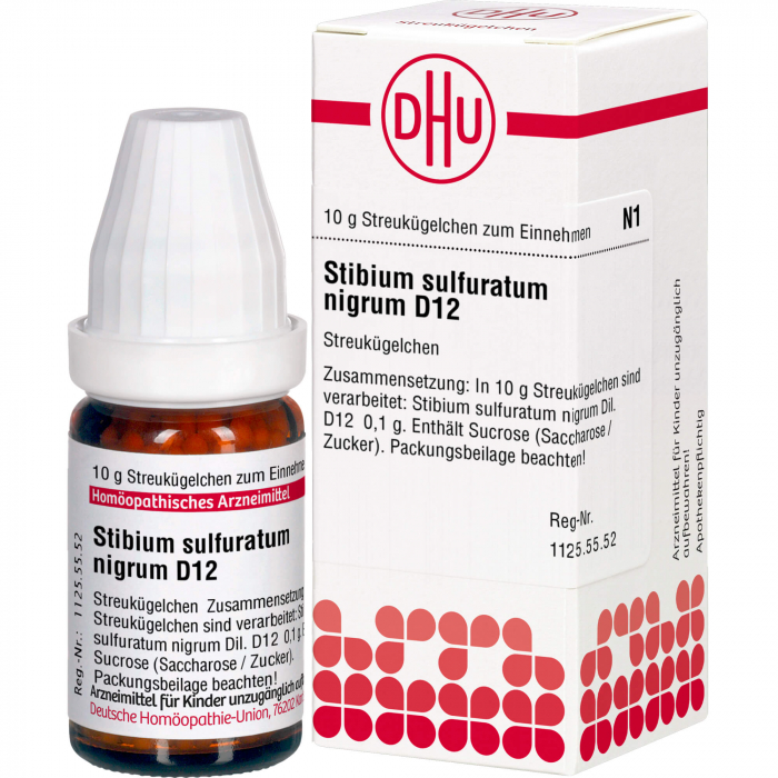 STIBIUM SULFURATUM NIGRUM D 12 Globuli 10 g