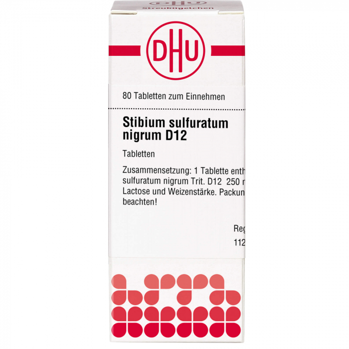 STIBIUM SULFURATUM NIGRUM D 12 Tabletten 80 St