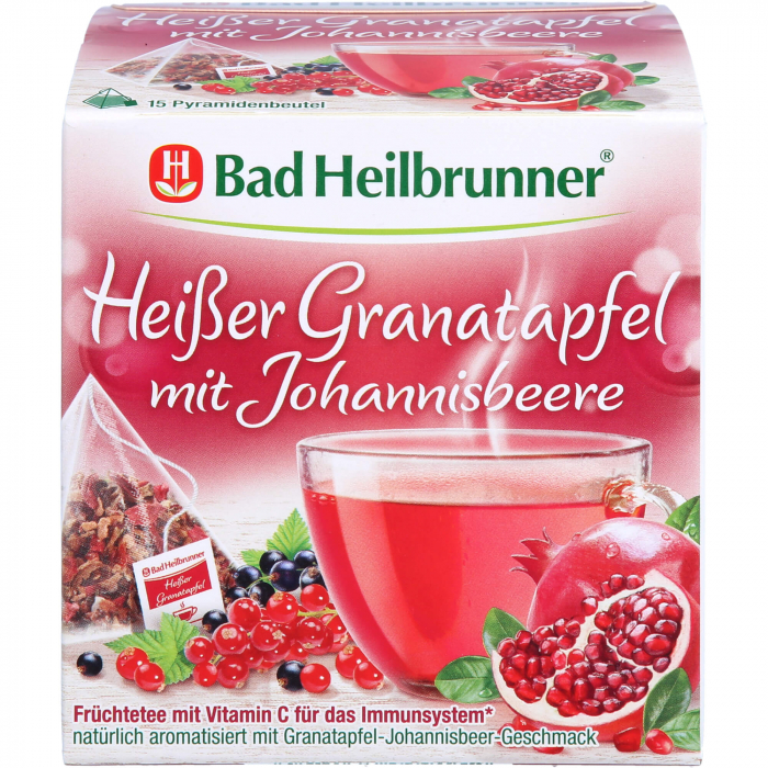 BAD HEILBRUNNER heißer Granatapfel m.Johannisb.Btl 15X2.5 g