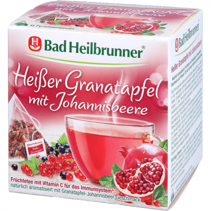 BAD HEILBRUNNER heißer Granatapfel m.Johannisb.Btl 15X2.5 g