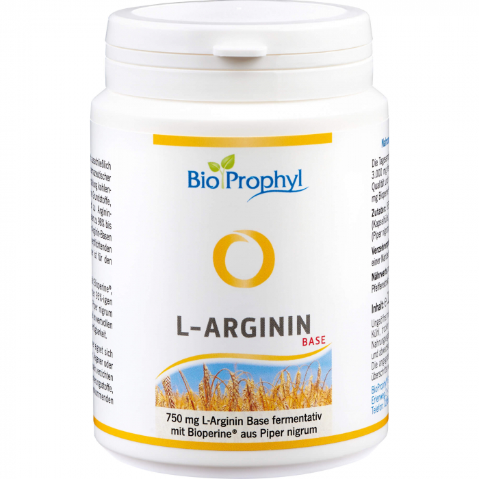 L-ARGININ BASE 750 mg reines L-Arginin Kapseln 120 St