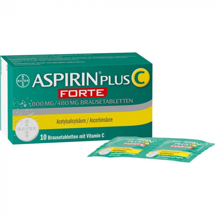 ASPIRIN plus C forte 800 mg/480 mg Brausetabletten 10 St