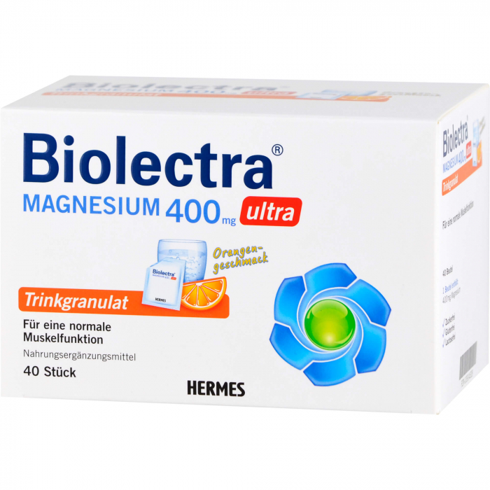 BIOLECTRA Magnesium 400 mg ultra Trinkgran.Orange 40 St