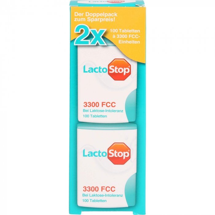 LACTOSTOP 3.300 FCC Tabletten Klickspender Dop.Pa. 2X100 St