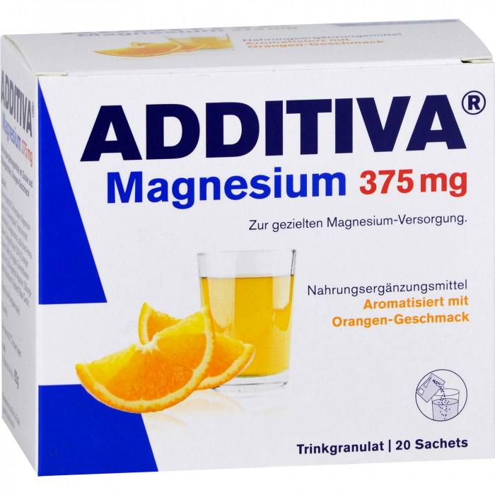 ADDITIVA Magnesium 375 mg Sachets Orange 20 St