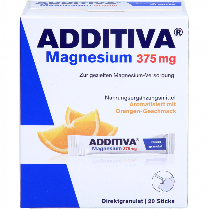 ADDITIVA Magnesium 375 mg Sticks Orange 20 St