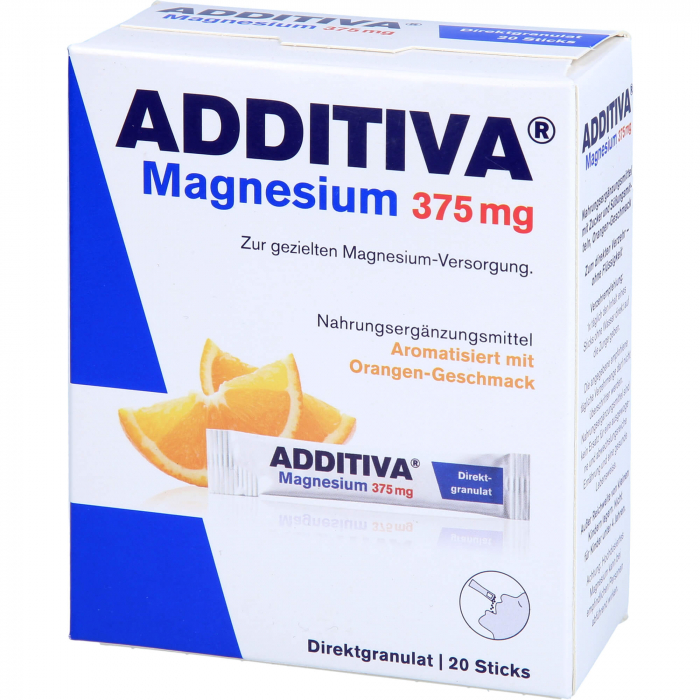 ADDITIVA Magnesium 375 mg Sticks Orange 20 St