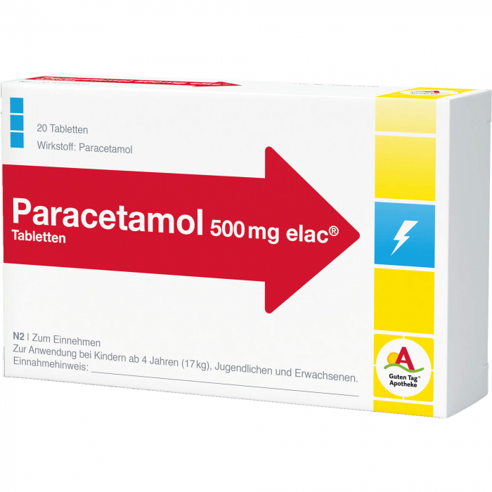 PARACETAMOL 500 mg elac Tabletten 20 St