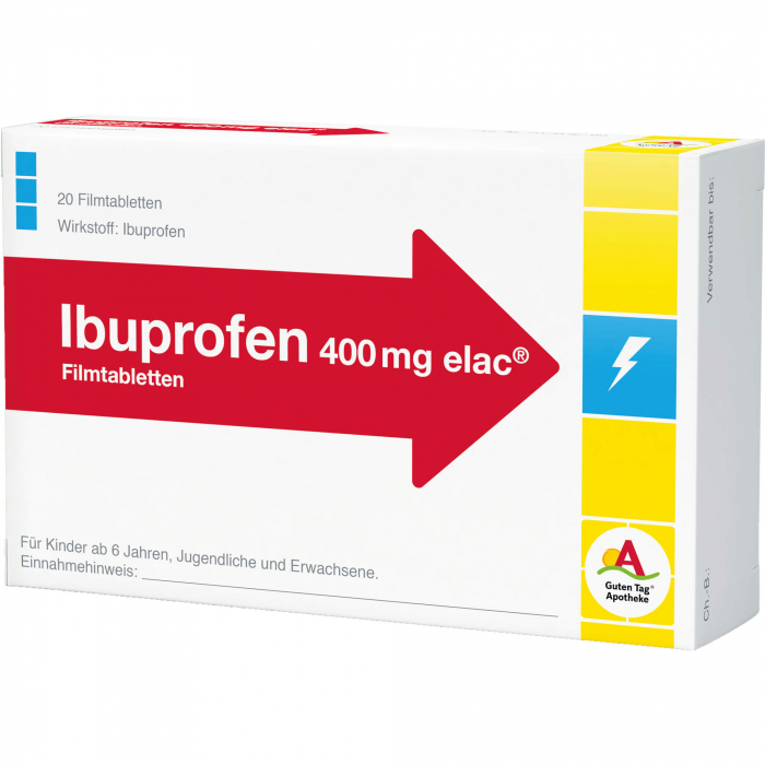 IBUPROFEN 400 mg elac Filmtabletten 20 St