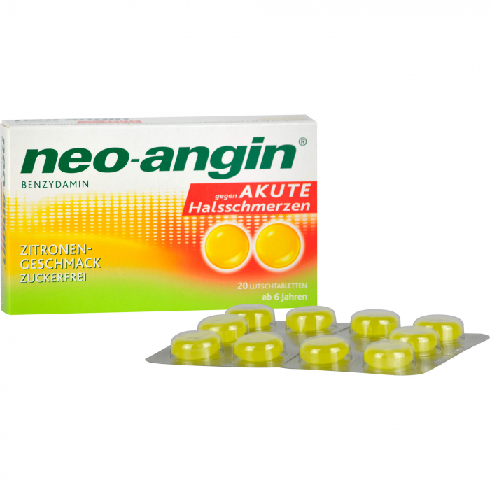 NEO-ANGIN Benzydamin akute Halsschmerzen Zitrone 20 St