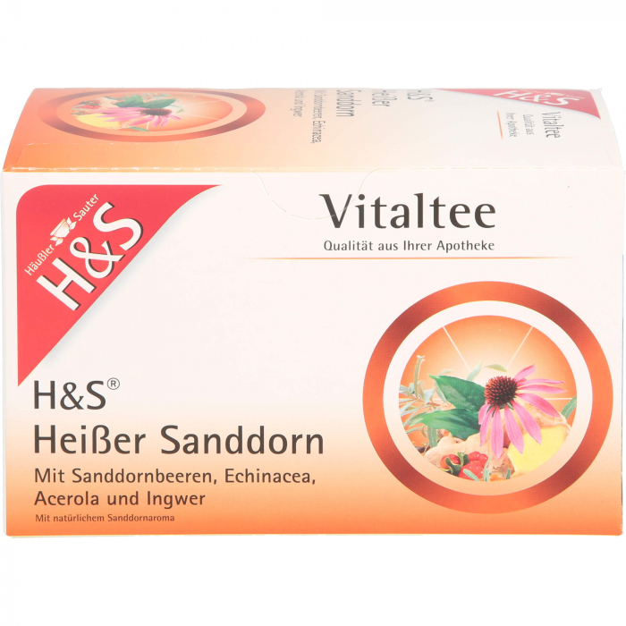 H&S heißer Sanddorn Vitaltee Filterbeutel 20X2.0 g
