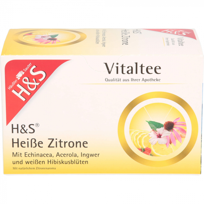 H&S heiße Zitrone Vitaltee Filterbeutel 20X2.0 g