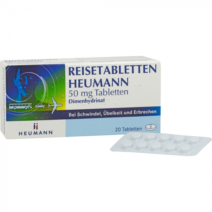 REISETABLETTEN Heumann 50 mg Tabletten 20 St