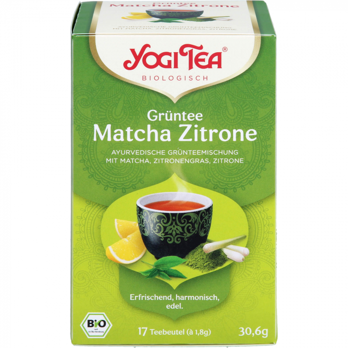 YOGI TEA Grüntee Matcha Zitrone Bio Filterbeutel 17X1.8 g