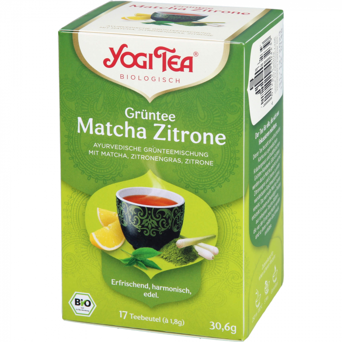 YOGI TEA Grüntee Matcha Zitrone Bio Filterbeutel 17X1.8 g