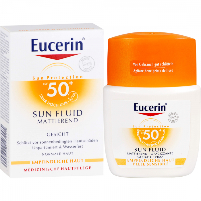 EUCERIN Sun Fluid mattierend LSF 50+ 50 ml