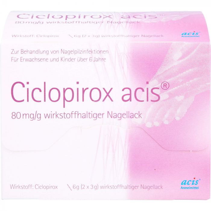 CICLOPIROX acis 80 mg/g wirkstoffhalt.Nagellack 6 g