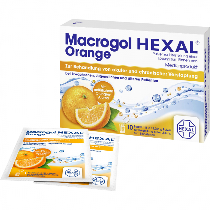 MACROGOL HEXAL Orange Plv.z.Her.e.Lsg.z.Einn.Btl. 10 St