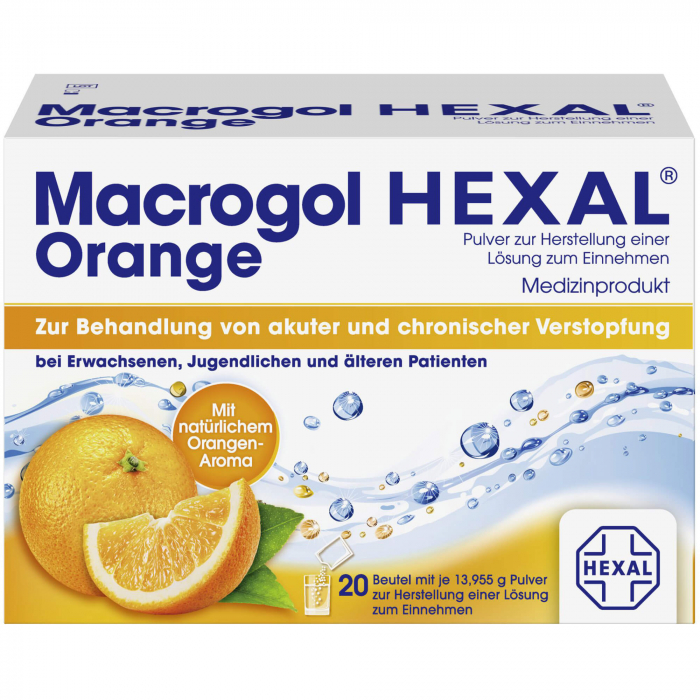 MACROGOL HEXAL Orange Plv.z.Her.e.Lsg.z.Einn.Btl. 20 St