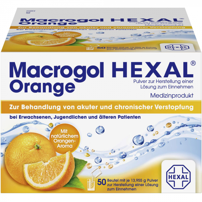 MACROGOL HEXAL Orange Plv.z.Her.e.Lsg.z.Einn.Btl. 50 St