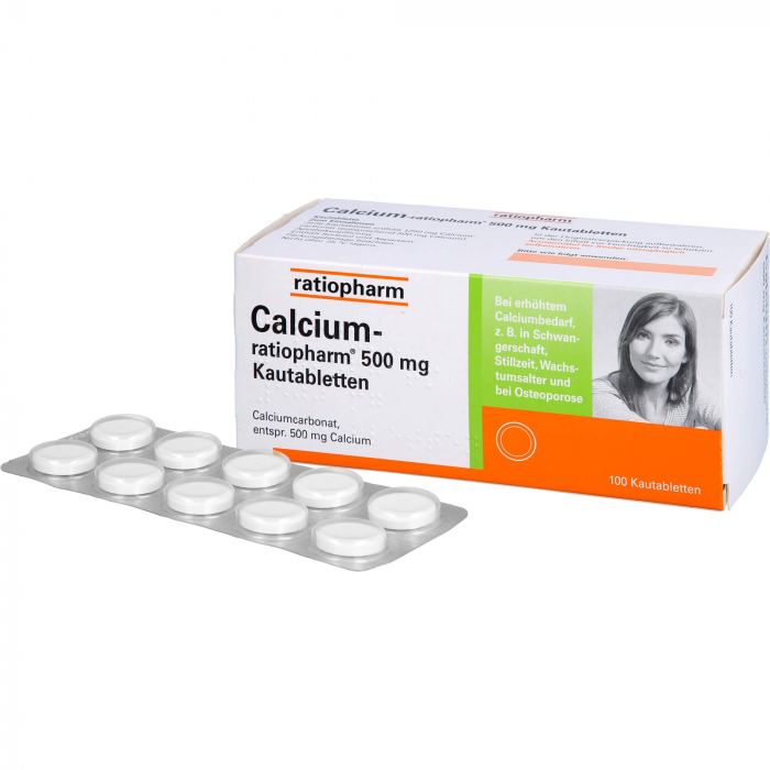CALCIUM-RATIOPHARM 500 mg Kautabletten 100 St