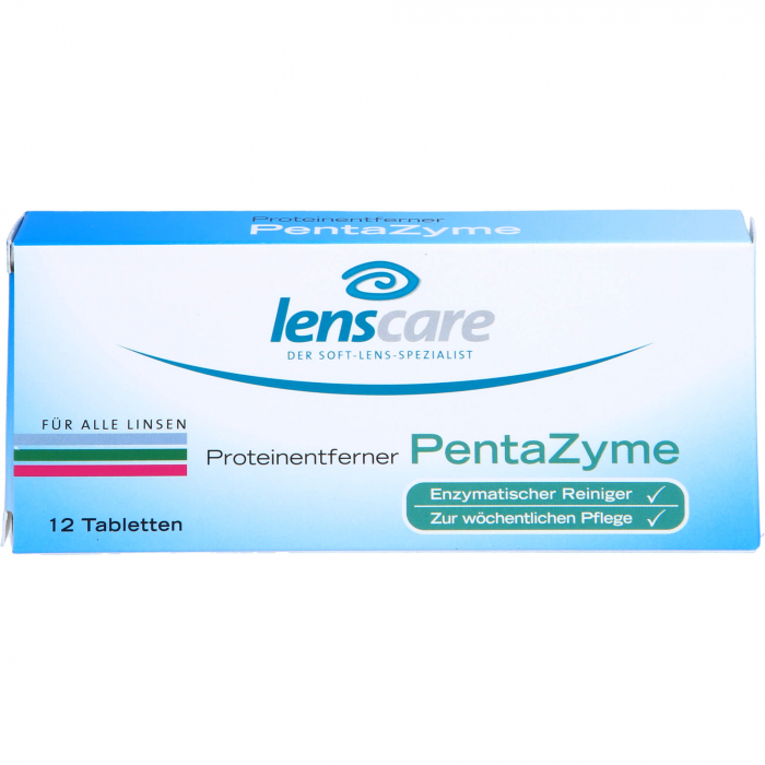 LENSCARE PentaZyme Proteinentferner Tabletten 12 St