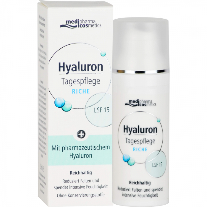 HYALURON TAGESPFLEGE riche Creme LSF 15 50 ml