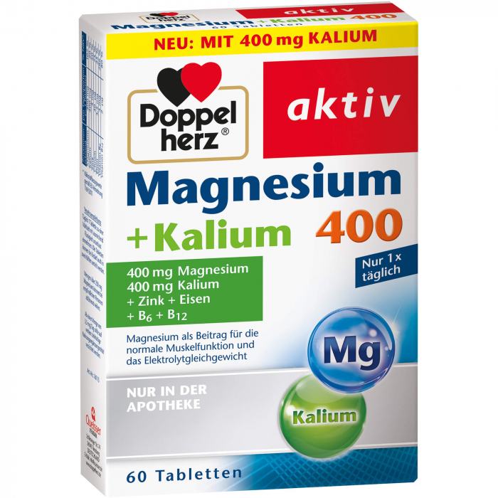 DOPPELHERZ Magnesium+Kalium Tabletten 60 St