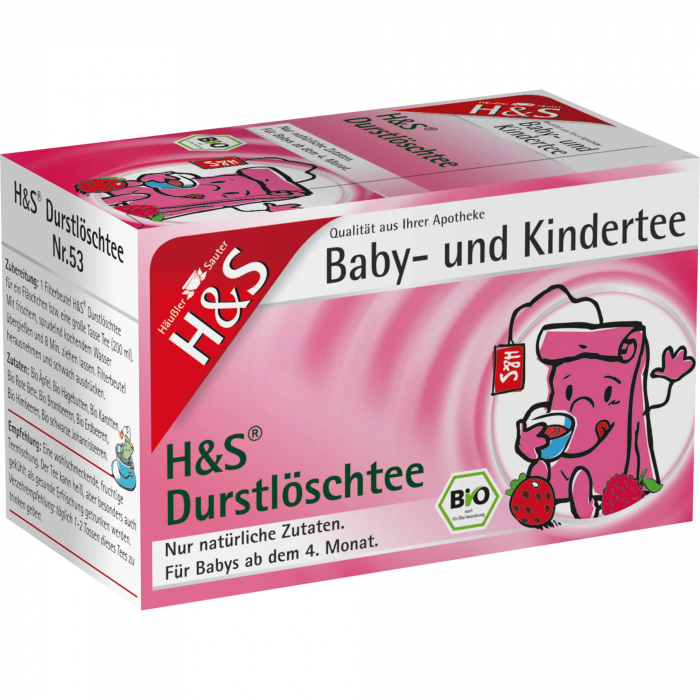 H&S Bio Baby- u.Kindertee Durstlöschtee Filterbtl. 20X3.0 g