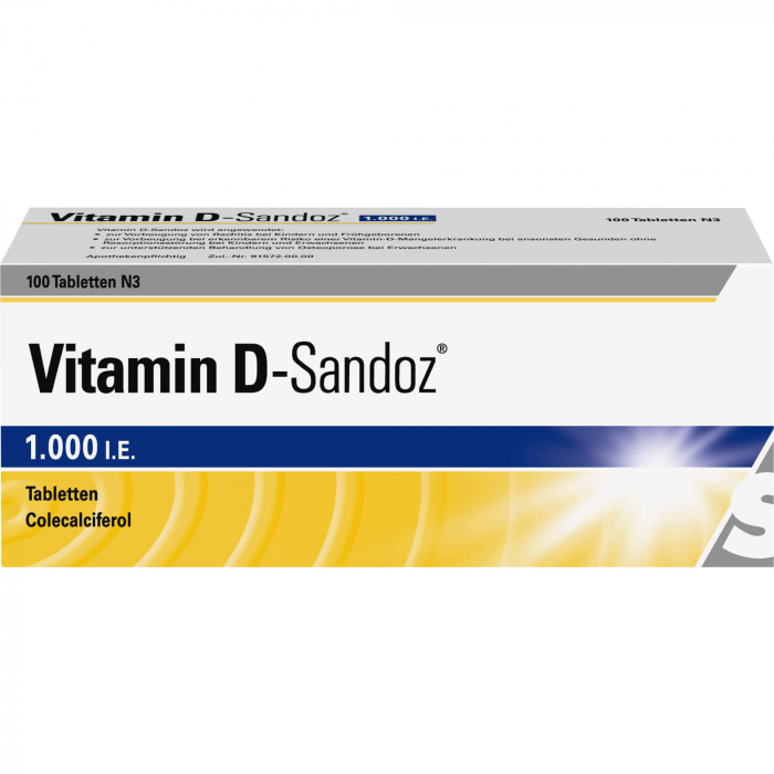 VITAMIN D SANDOZ 1.000 I.E. Tabletten 100 St