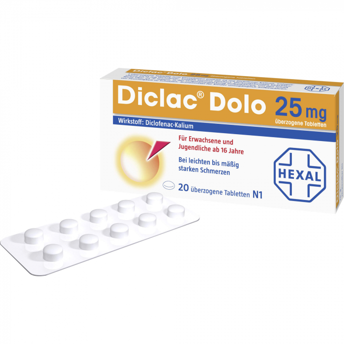 DICLAC Dolo 25 mg überzogene Tabletten 20 St