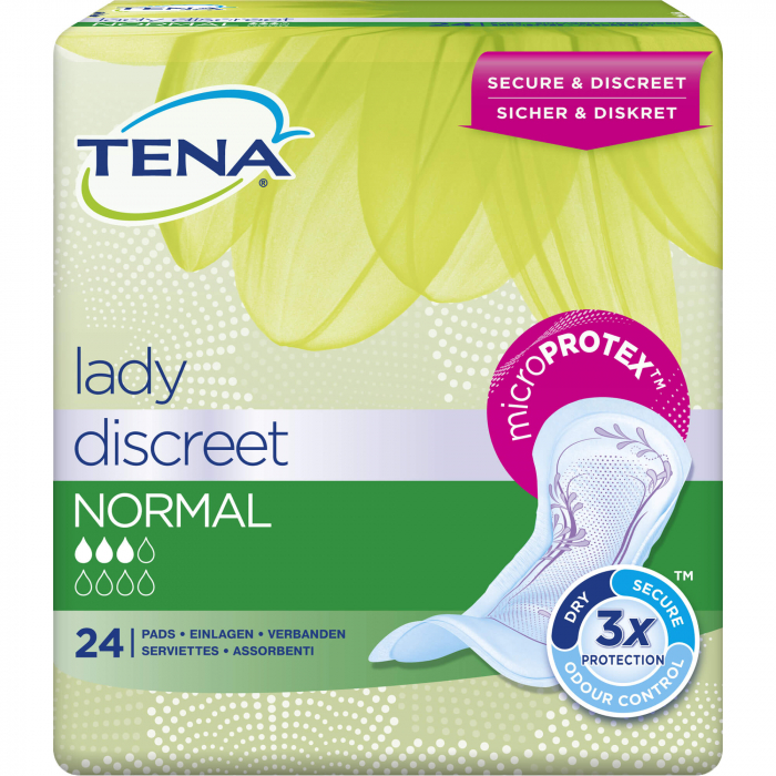 TENA LADY Discreet Inkontinenz Einlagen normal 24 St