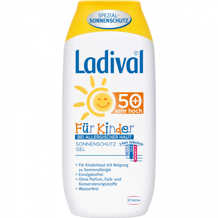 LADIVAL Kinder Sonnengel allergische Haut LSF 50+ 200 ml