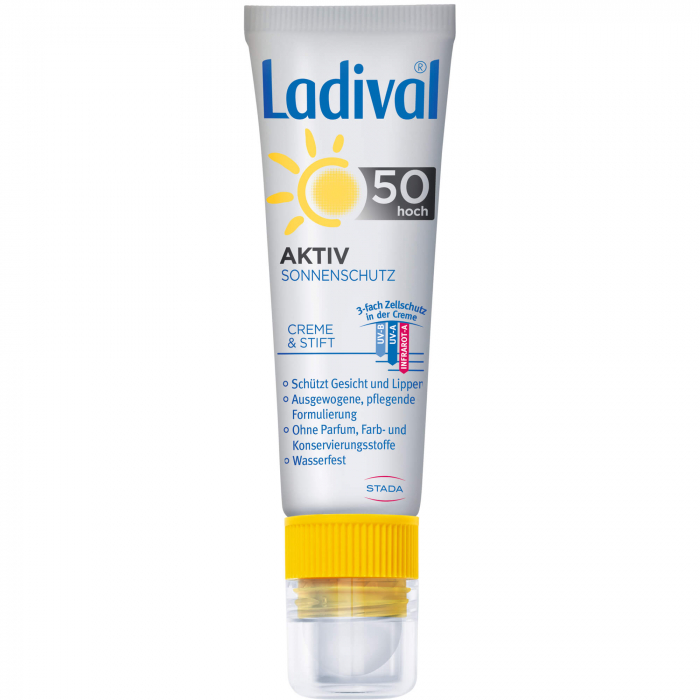 LADIVAL Aktiv Sonnenschutz Gesicht & Lippen LSF 50 30 ml
